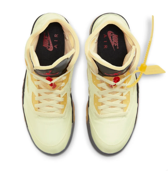 Air Jordan 5 x Off-White SP 'Sail' DH8565-100$170