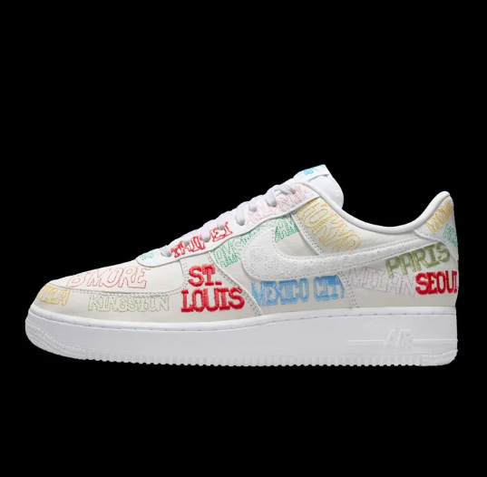 Nike Air Force 1 '07 LV8 'White/White/Multi-Color'