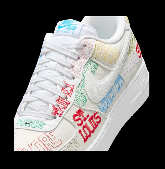 Nike Air Force 1 '07 LV8 'White/White/Multi-Color'