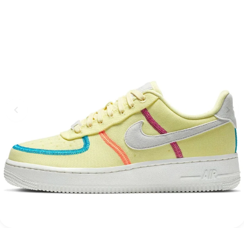 (WMNS) Nike Air Force 1 '07 Low LX 'Stitched Canvas - Life Lime'